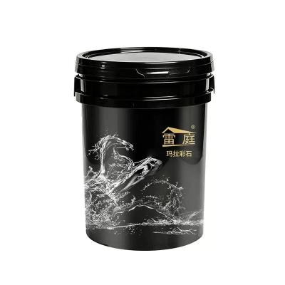 现货批发玛拉彩石艺术漆酒店民宿别墅外墙仿石质感漆墙地一体涂料    