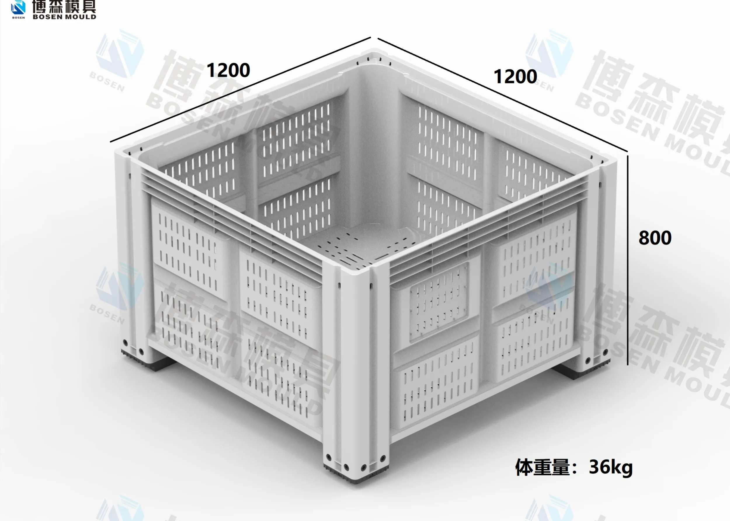 卡板箱模具    台州市博森模具有限公司