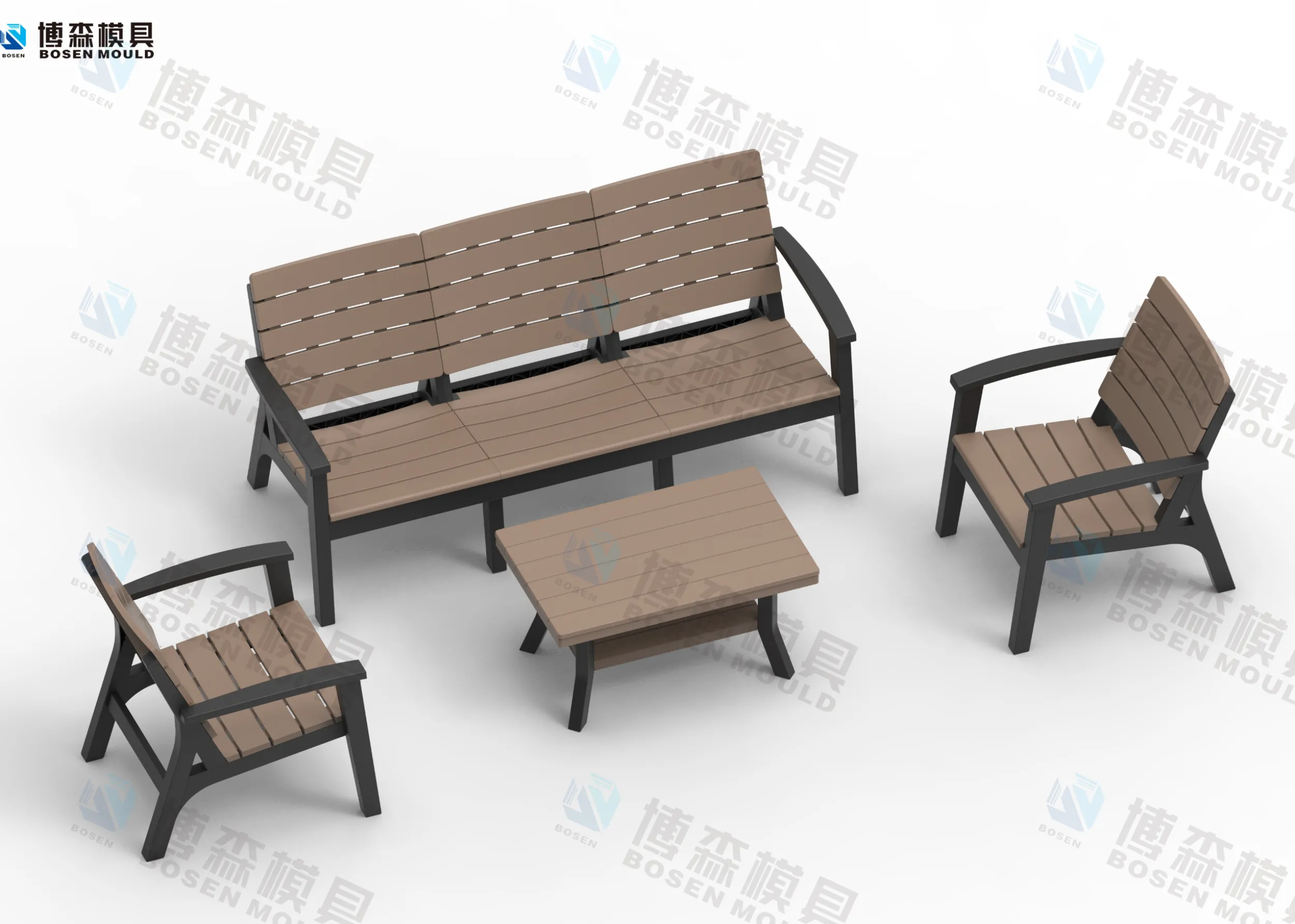 可组合的沙发椅子模具    台州市博森模具有限公司