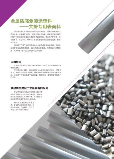 金属质感免喷涂塑料——共挤专用表面料    合源(湖北)纳米技术产业有限公司