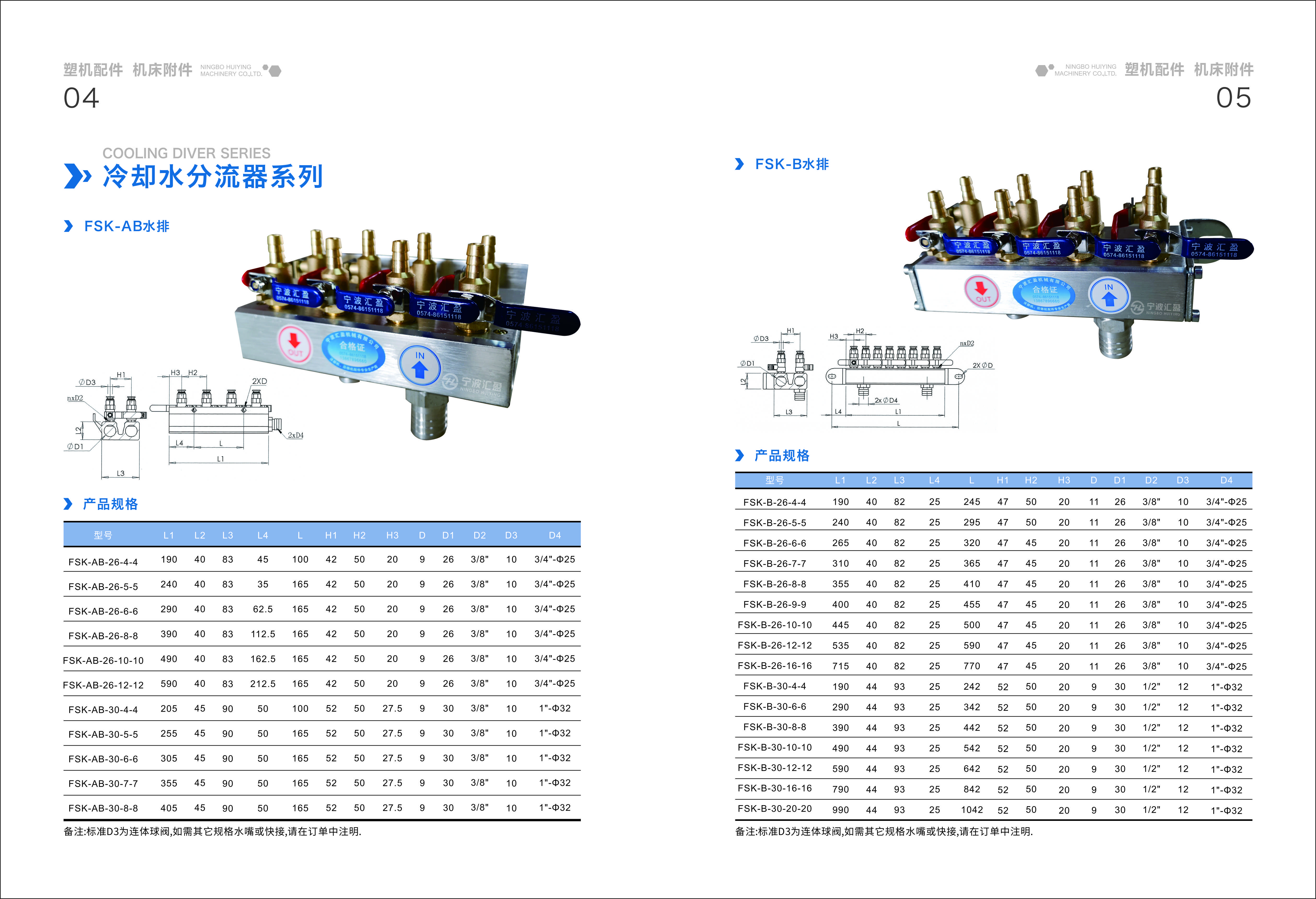 分水块    宁波汇盈机械有限公司